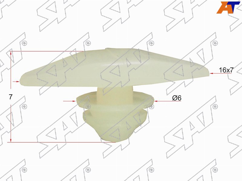 ST-M10589 SAT Клипса фиксатор HONDA (1 шт.) для 