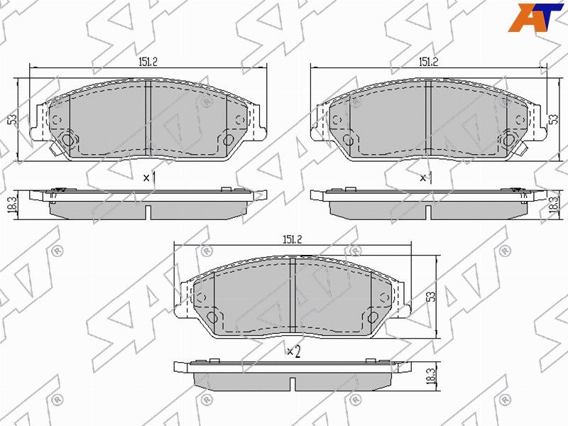 ST-04465-06090 Sat Колодки тормозные перед TOYOTA CAMRY #CV40/#CV50 UAE для 