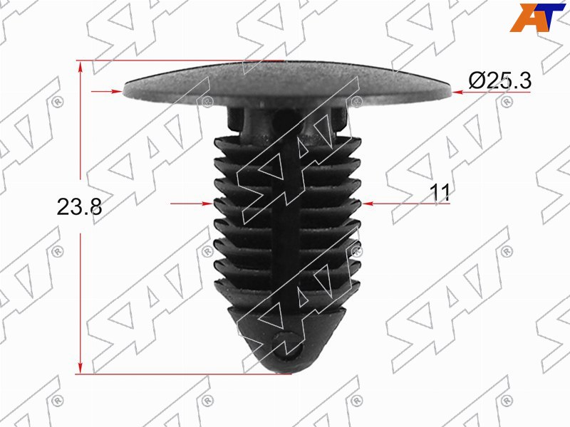 ST-KE-186 Sat Клипса бампера GM (1 шт.) для 