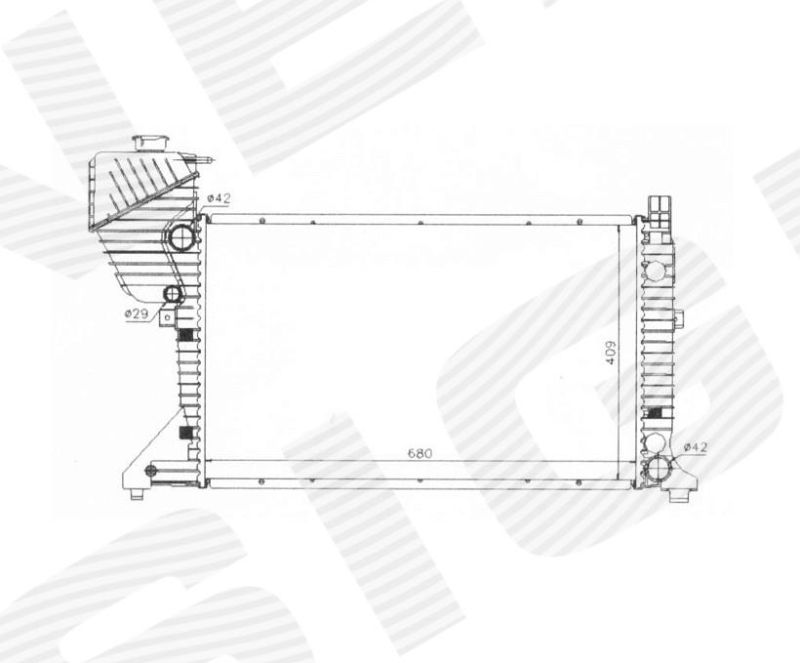 Радиатор охлаждения MT RA62519A RA62519A