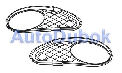 Решетка бампера левая MD07-000G-2 MD07-000G-2