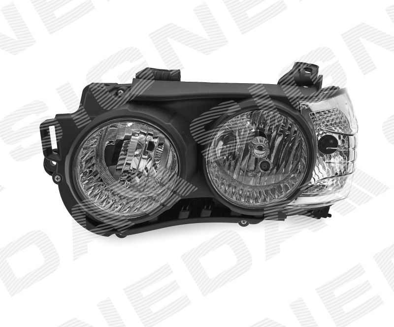 ZCV1115(K)BL General Motors Фара пер.лев.эл.с мотор.черн. для 