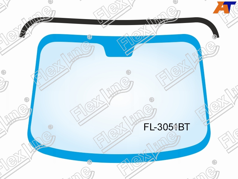 Молдинг лобового стеклa KIA SOUL AM 08-13 FL-3051BT FL-3051BT
