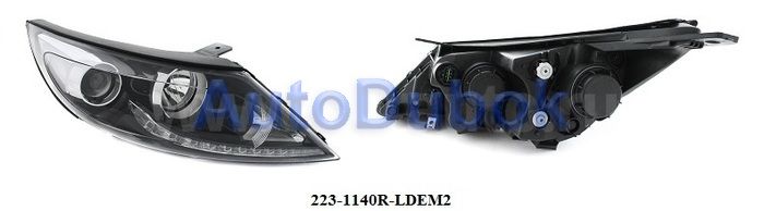 Фара электр с диодами правая 223-1140R-LDEM2