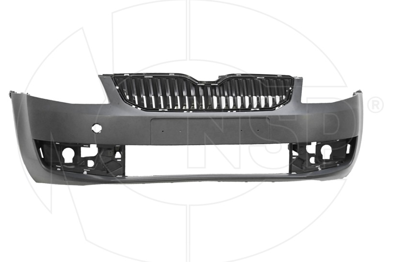 Бампер передний SKODA Octavia A7 (13-17) (в сборе с решеткой) NSP085EU807217 NSP085EU807217