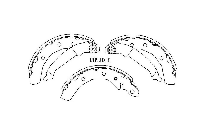 ST-96268686 Sat Колодки тормозные задние для 