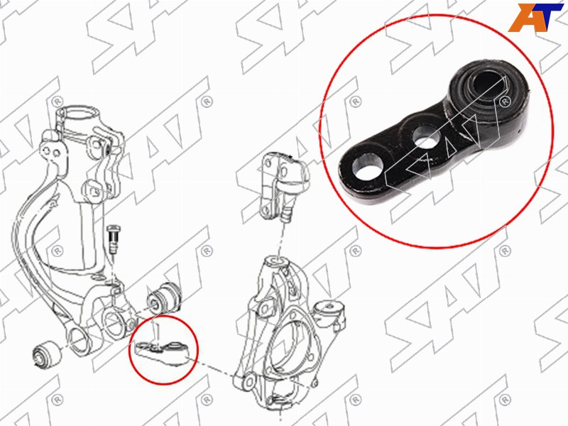 Сайлентблок передней подвеcки (плавающий) OPEL ASTRA J 10-15/INSIGNIA 09-/CHEVROLET CRUZE 09- ST-13230777 ST-13230777