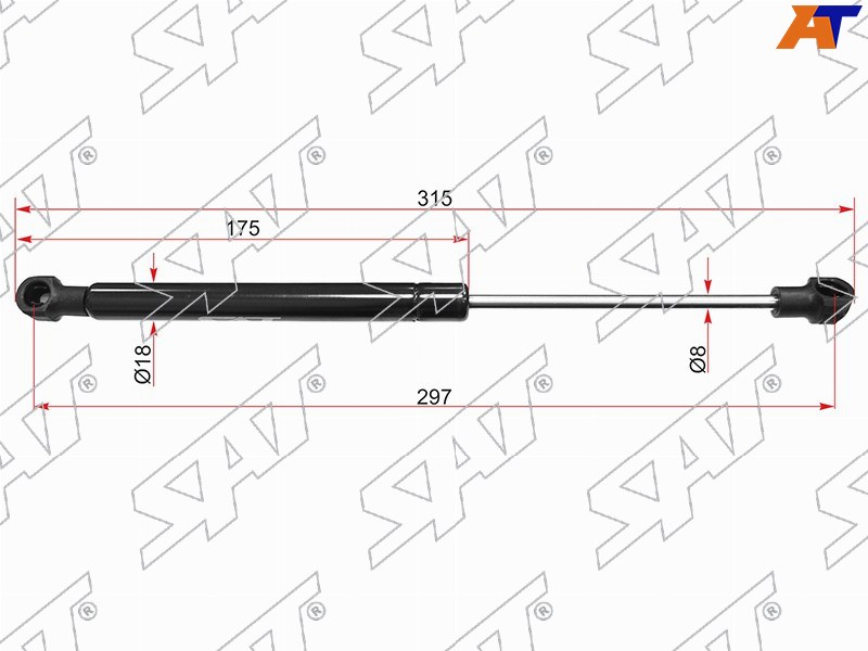 Амортизатор крышки багажника MERCEDES-BENZ S-CLASS W221 05- ST-A2217500236 ST-A2217500236