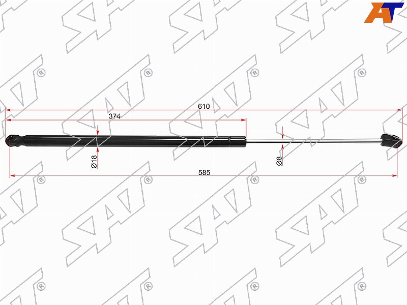 Амортизатор крышки багажника OPEL ASTRA J 09- ST-13258179 ST-13258179