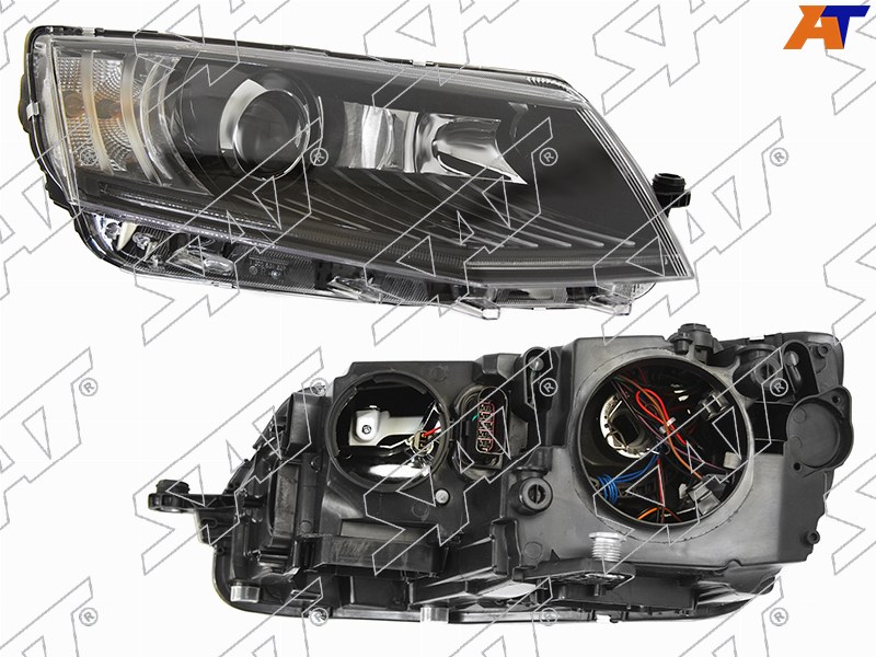 Фара галоген, линза, светодиодные ДХО правая 13-17г OEM0141FR