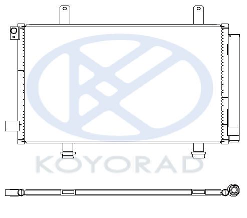 SZSX406-932 Koyo Радиатор кондиционера для 