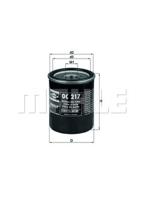 OC217 Knecht Фильтр масляный 2.4 для 