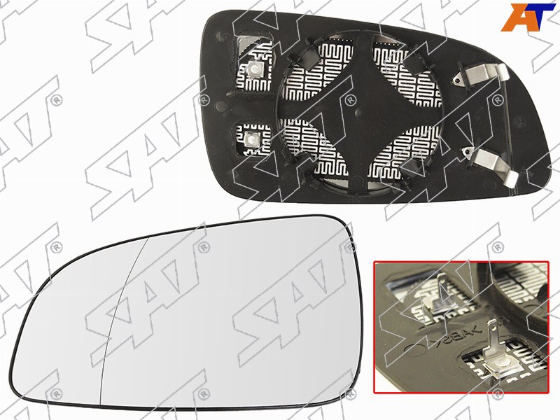 Полотно зеркала OPEL ASTRA H 04-10 LH асферическое с обогревом ST-121-0025 ST-121-0025