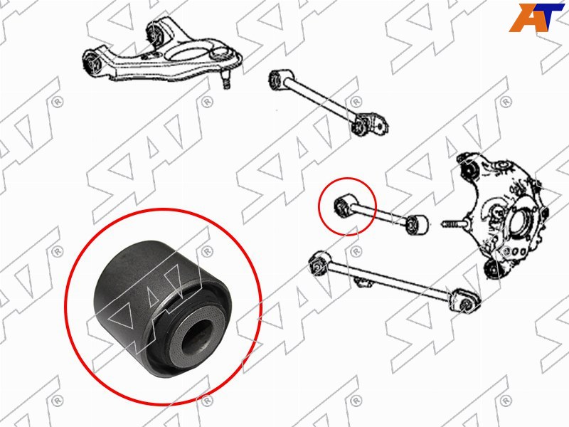 ST-52345-TA0-A00-B1 Sat Сайлентблок заднего поперечного рычага HONDA ACCORD 08-12/CROSSTOUR 10-/ACURA TSX 09-14 для 