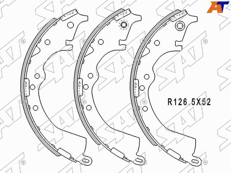 Колодки тормозные зад TOYOTA HILUX 05- ST-044950K010 ST-044950K010