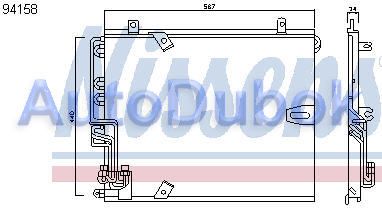 Радиатор кондиционера BME3487-930 BME3487-930