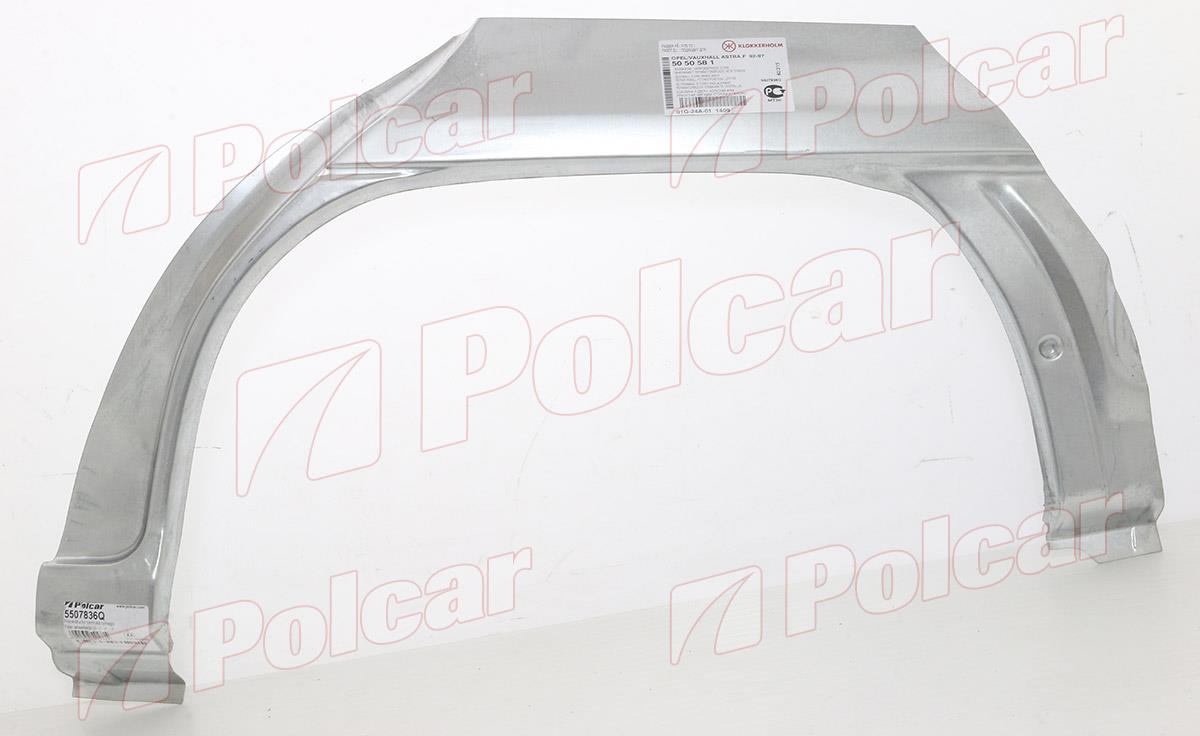 OPEL ASTRA F 09.91 - 12.97 :Ремкомплект крыла заднего левый 5507836Q 5507836Q