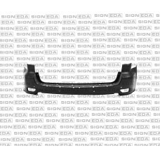 PCR041094BA Signeda Бампер задний с отв под парктрон 2010-2014г для 