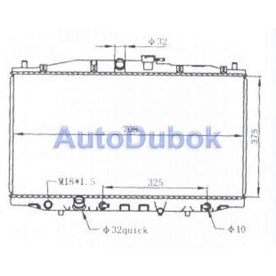 Радиатор охлаждения АТ v6 HDACR98-915 HDACR98-915