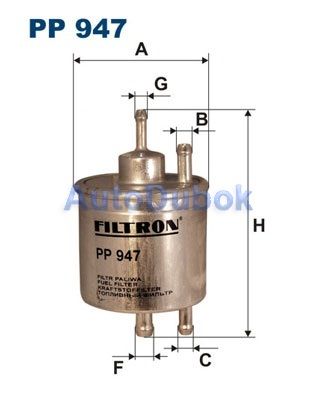 PP947 Filtron Фильтр топливный 1.4/1.6/1.9/2.1 для 