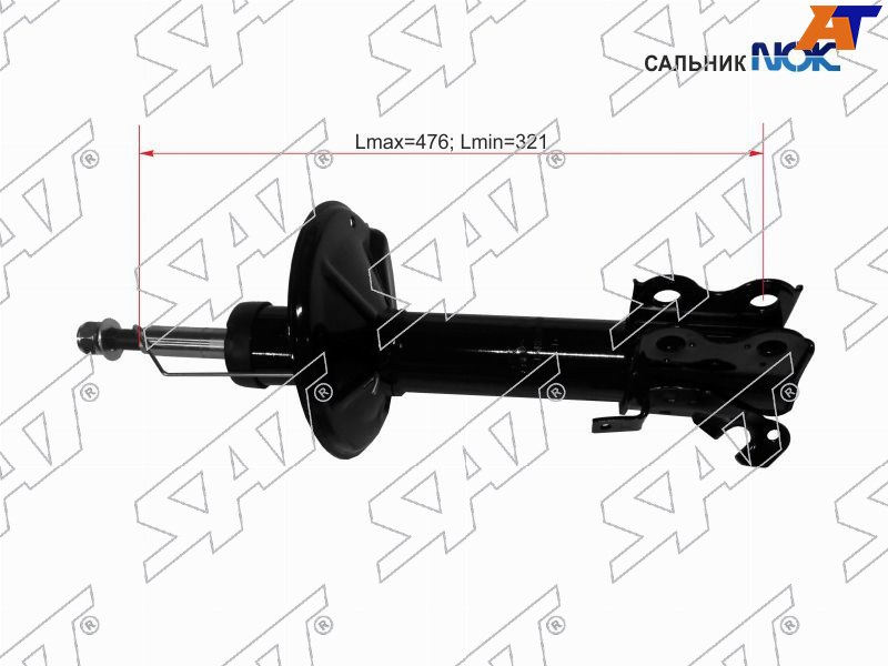 Стойка передняя TOYOTA COROLLA II/CORSA/CYNOS/STARLET/RAUM 94-03 LH ST-48520-49096 ST-48520-49096