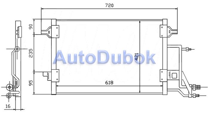 Радиатор кондиционера AI0A401-930 AI0A401-930