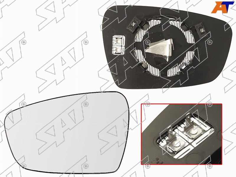 Полотно зеркала KIA CEED 12-18/CERATO 13-18 LH сферическое с обогревом ST-121-0091 ST-121-0091