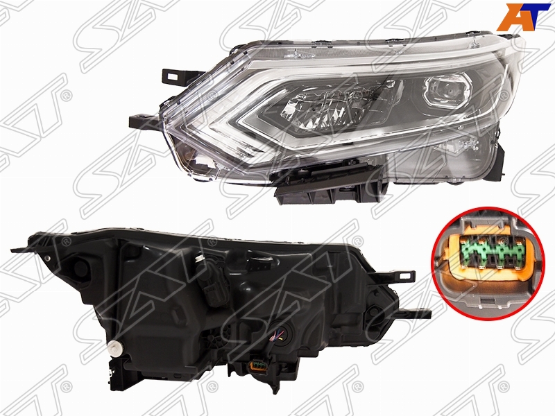 15-QS17-01FXL  Фара с корректором LED 2017- левая для 