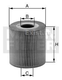 HU7019Z MANN-FILTER Фильтр масляный для 