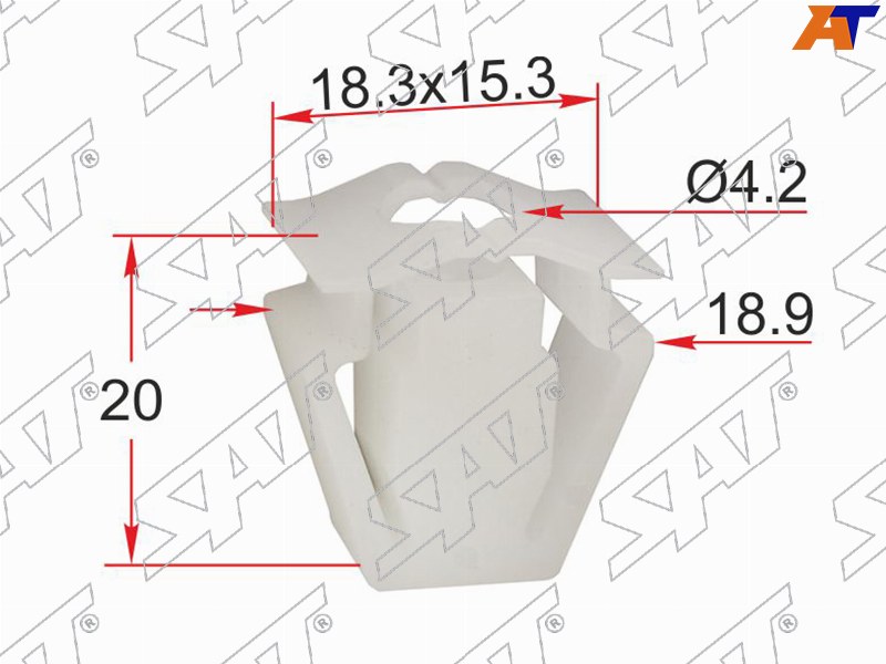 ST-M12447 Sat Клипса крепления бампера VAG (1 шт.) для 