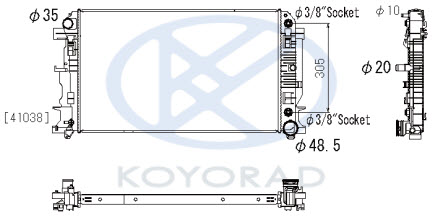 РАДИАТОР ОХЛАЖДЕН AT (KOYO) MDSPR06-914