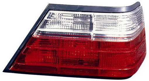 W124 ФОНАРЬ ЗАДН ВНЕШН ПРАВ ТЮНИНГ ПРОЗРАЧ ХРУСТАЛ КРАСН-БЕЛ MD12483-742RW-R MD12483-742RW-R