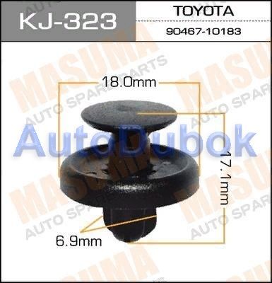 Клипса комплект 10шт KJ323 KJ323