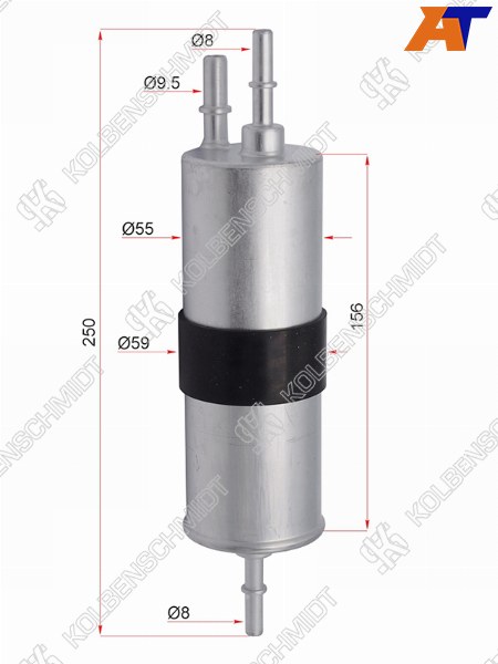 50014521 Kolbenschmidt Фильтр топливный BMW 5 F10 9-16 3,5 5,0/F07 3,5 5,0 для 