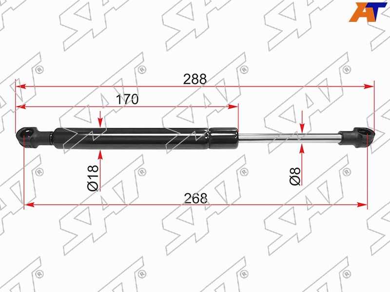 ST-84430-AV600 Sat Амортизатор крышки багажника NISSAN PRIMERA P12 седан 01-08 для 