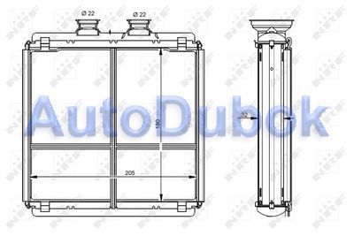Радиатор отопителя печки 112042A 112042A