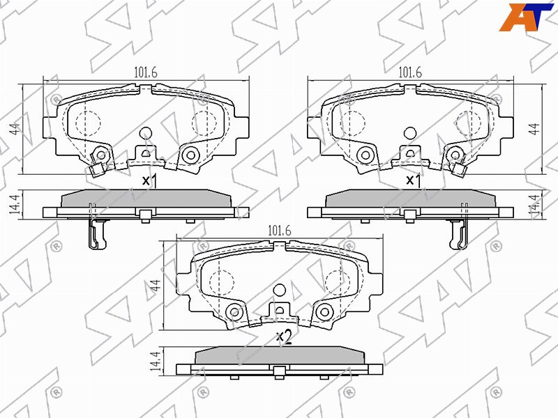 Колодки тормозные зад MAZDA 3 13- ST-B4Y0-26-48ZA ST-B4Y0-26-48ZA