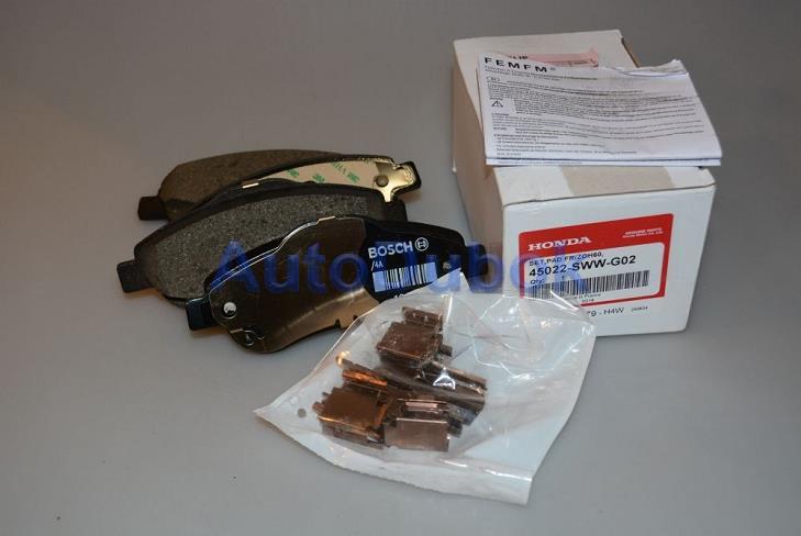 45022SWWG02 Honda Тормозные колодки передние для 
