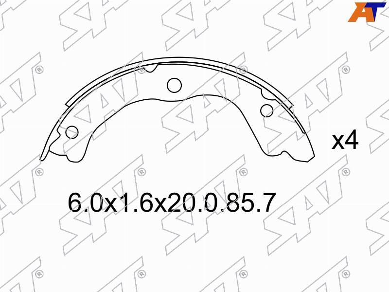 ST-44060-8H325 Sat Колодки тормозные задние NISSAN X-TRAIL T30/PRIMERA P12 для 