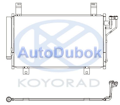 MACX512-RD0AC Тайвань Радиатор кондиционера для 