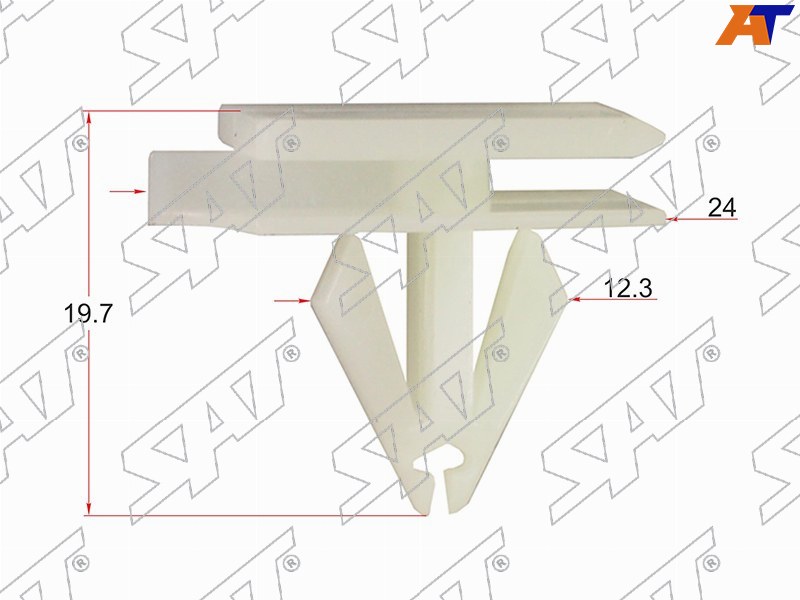 ST-KE-102 Sat Клипса молдинга GM (1 шт.) для 