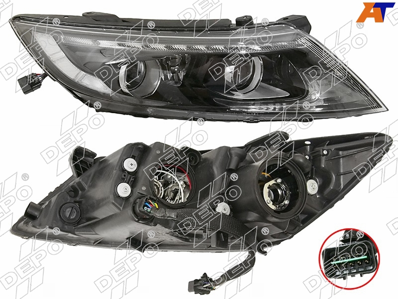 Фара 2 линзы под корректор с диодами правая 2014-2016 223-1155R-LEMN2
