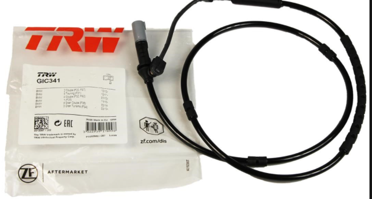 GIC341 TRW Датчик износа тормозных колодок BMW: 1 114 d/114 i/116 d/116 i/118 d/118 i/120 d/120 d xDrive/125 d/125 i/M 135 i/M 135 i xDrive 10-, 1 114 d/114 i/116 d/116 i/118 d/118 d xDrive/118 для 