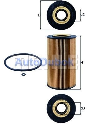 OX169D Knecht/Mahle Фильтр масляный 4.0CDI для 