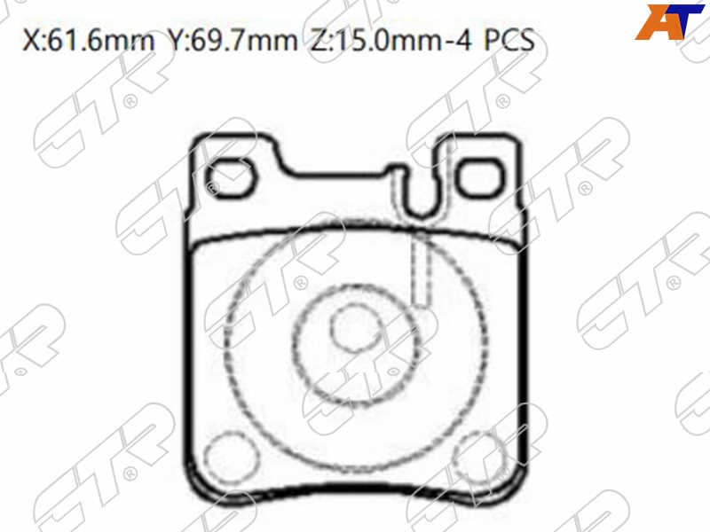 GK0031 CTR Колодки тормозные зад MERCEDES W202/W203/S203/W220/W210/W124/CL203/C209 для 
