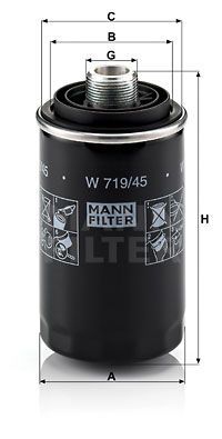 W71945 MAN Фильтр масляный для 