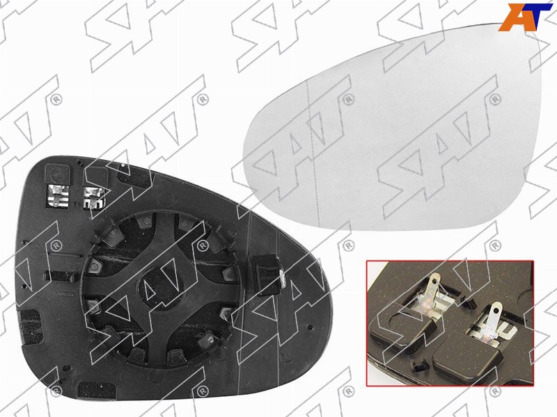 Полотно зеркала VW TOUAREG 11-18 LH обогрев ST-VW62-940G-2 ST-VW62-940G-2