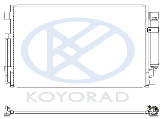 КОНДЕНСАТОР КОНДИЦ С ОСУШИТ. (KOYO) NNTEN08-932 NNTEN08-932