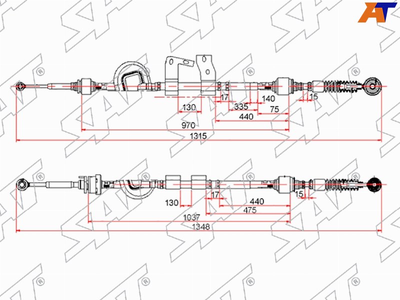 Трос КПП HONDA CIVIC FERIO 00-05 ST-325-0003 ST-325-0003