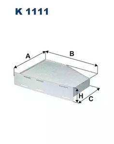 K1111 Filtron Фильтр салонный для 